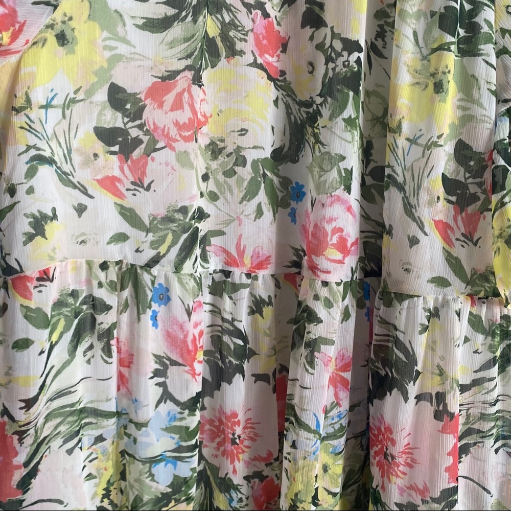 H&M Floral Ruffle Flowy Dress M - Picture 4 of 4